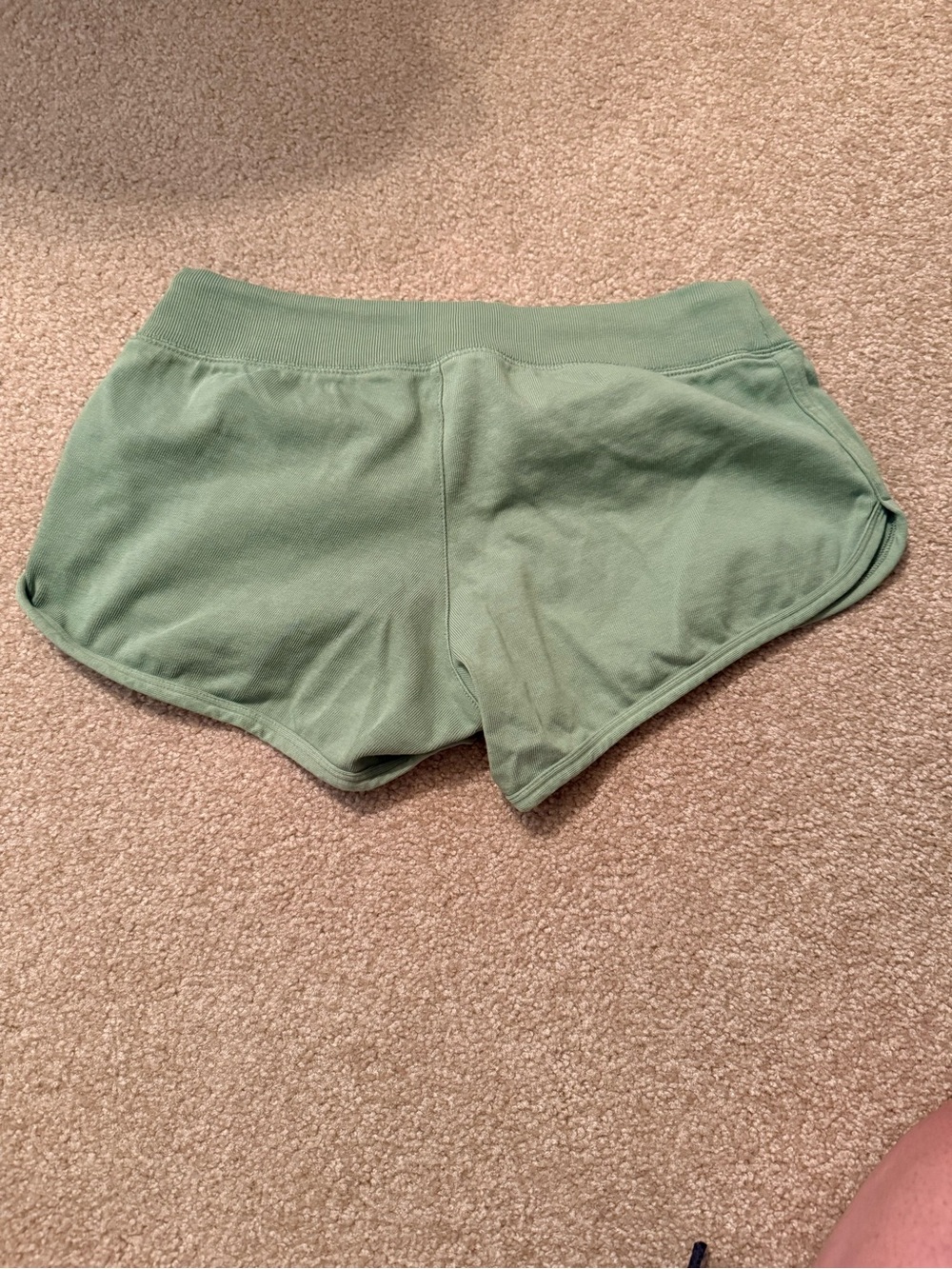 Brandy Melville Olive Green Drawstring Athletic Shorts - Picture 2 of 3